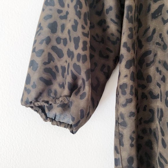 LOFT Sheer Animal Print Blouse - Picture 5 of 5